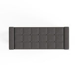 GFW Verona Ottoman Bench in Charcoal H39 W104 D39cm, UK version