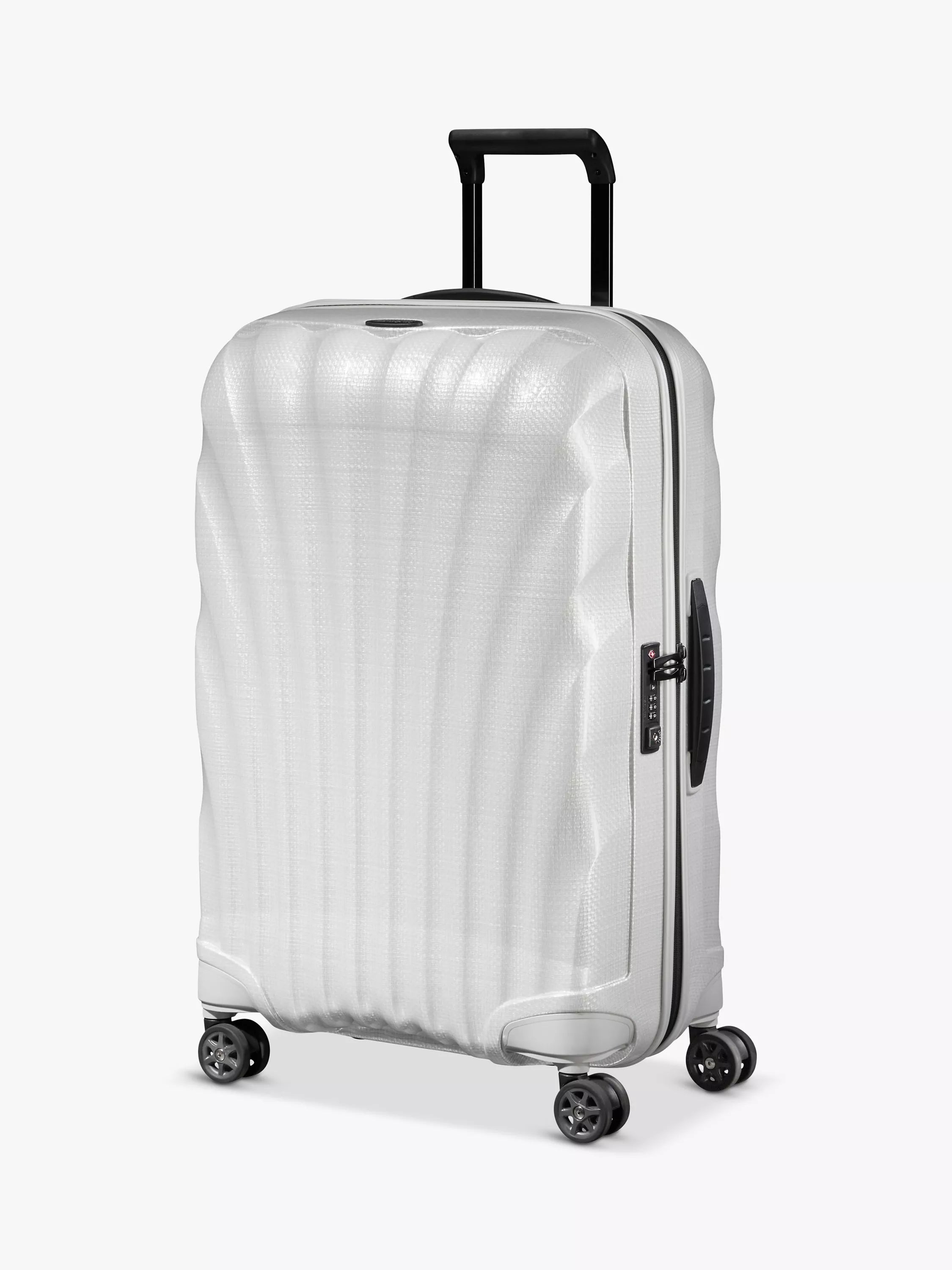 Samsonite C-Lite Spinner 4-Wheel 69cm Medium Suitcase, Off White