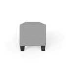 GFW Verona Fabric Ottoman Bench Grey H39 x W104 x D39cm, UK version