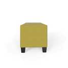 GFW Verona Fabric Ottoman Bench Mustard 87.4L, UK version