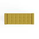 GFW Verona Fabric Ottoman Bench Mustard 87.4L, UK version