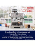 De'Longhi La Specialista Opera silver coffee machine - British product