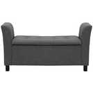 GFW Verona Charcoal fabric storage seat 87.4L, UK version