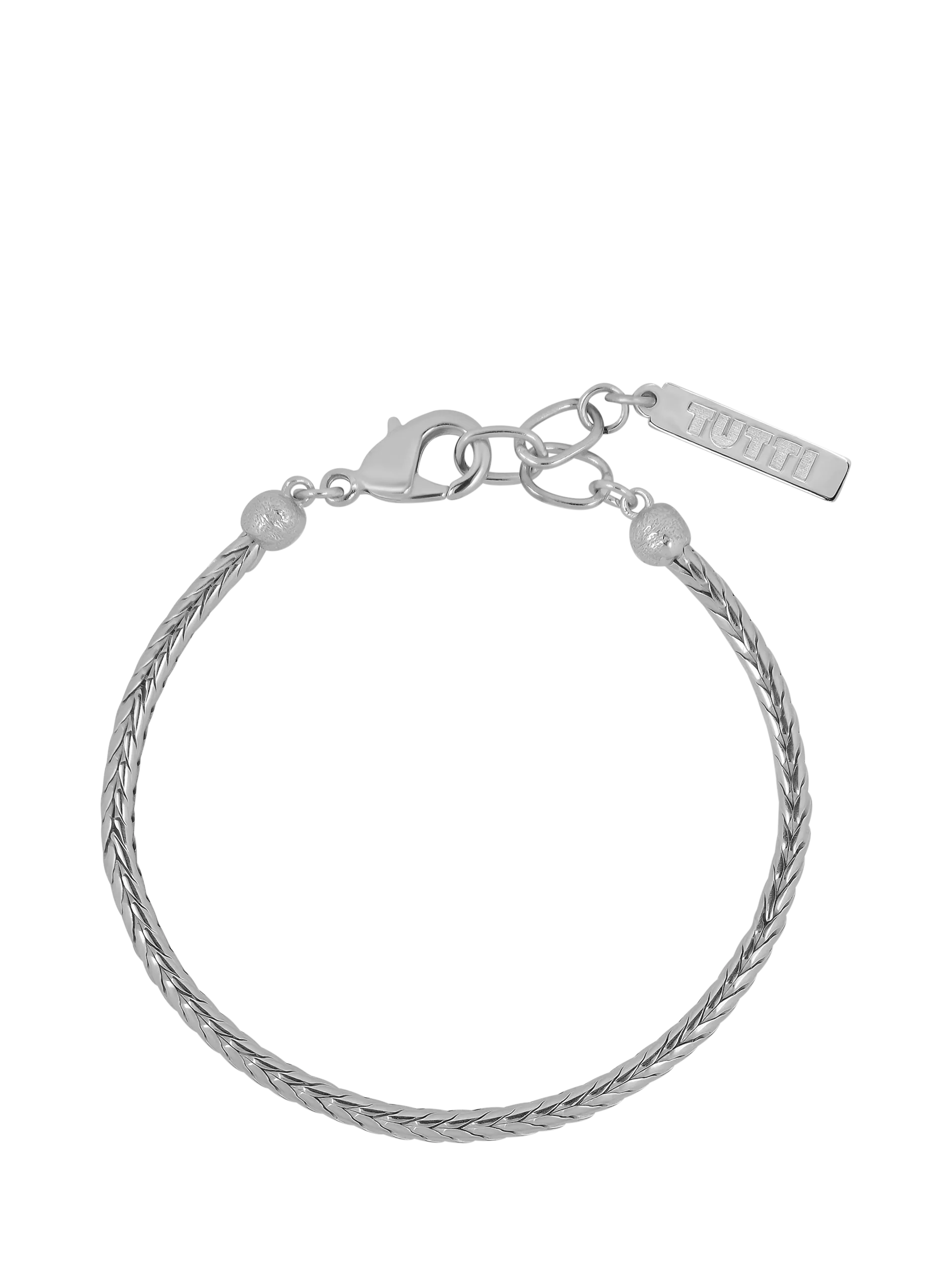 Tutti silver snake chain bracelet 19.7cm - British product