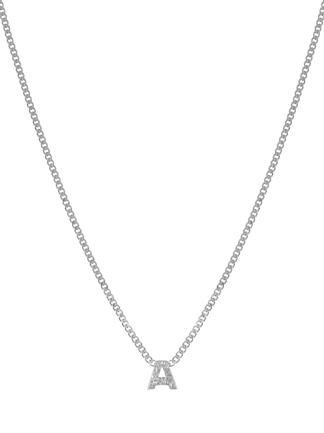 Tutti silver plated alphabet pendant necklace (British brand)