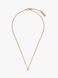Tutti textured gold alphabet pendant necklace - British product