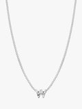 Tutti Textured Alphabet Pendant Necklace, Silver