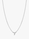 Tutti Textured Alphabet Pendant Necklace, Silver