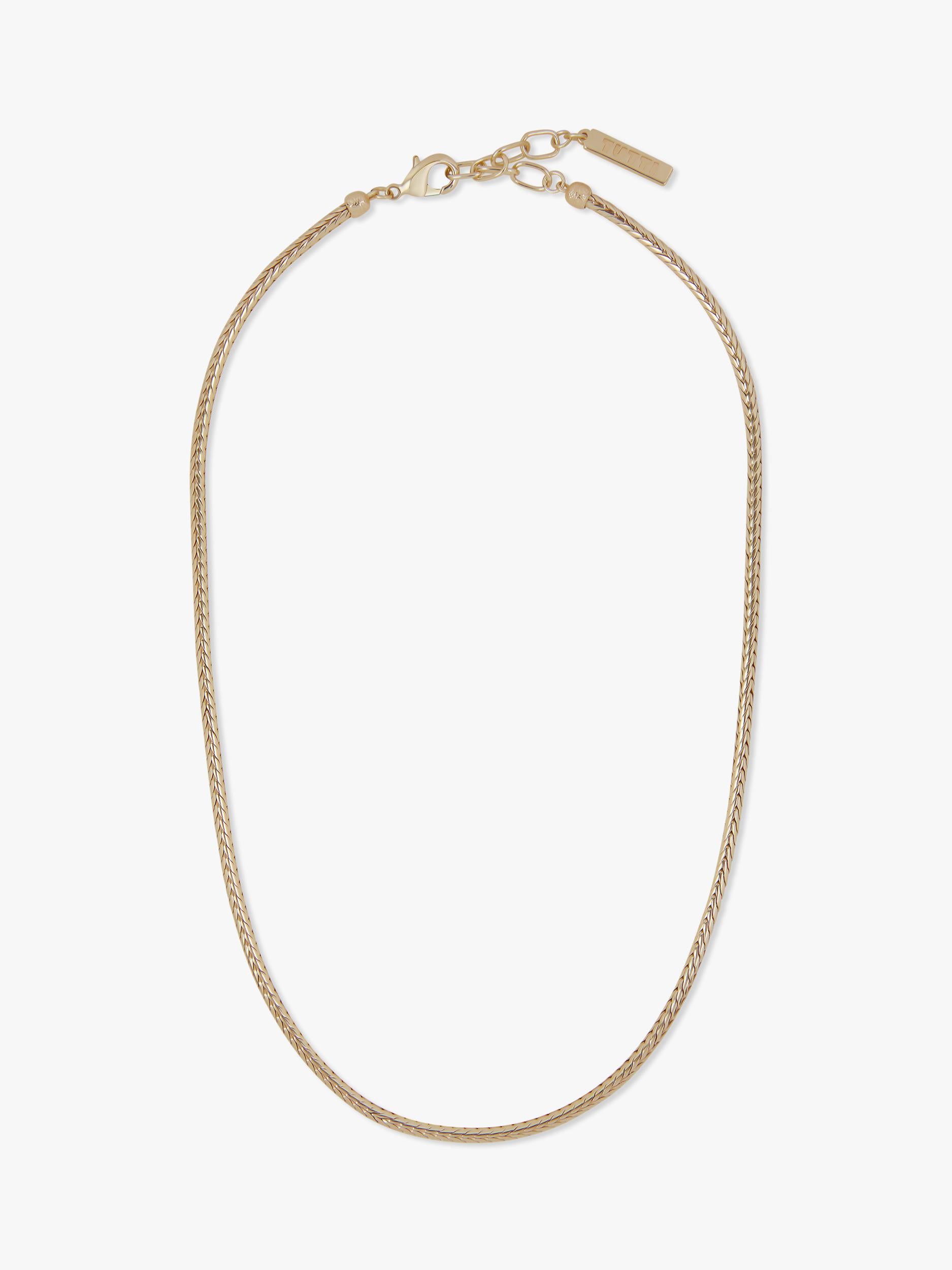 TUTTI Flow Necklace gold plated chain 51.2 cm, imported from the UK