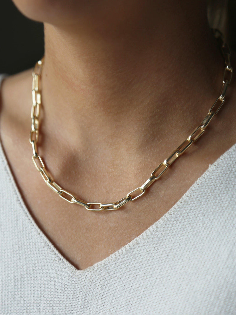 Tutti gold plated chain necklace 47cm, UK version