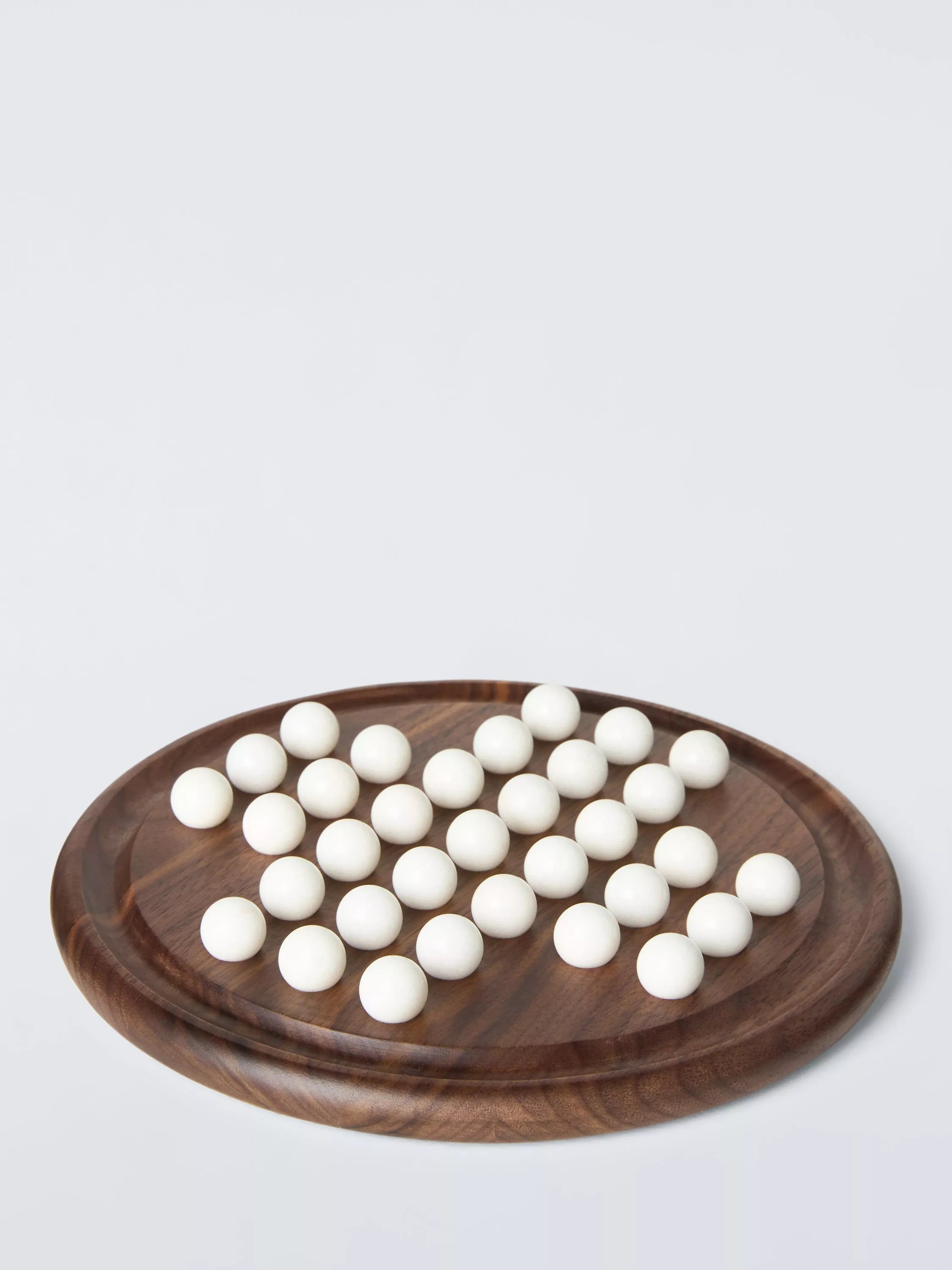 John Lewis Slow Living Walnut Wood and Marble Solitaire Board, UK version