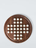 John Lewis Slow Living Walnut Wood and Marble Solitaire Board, UK version