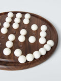 John Lewis Slow Living Walnut Wood and Marble Solitaire Board, UK version