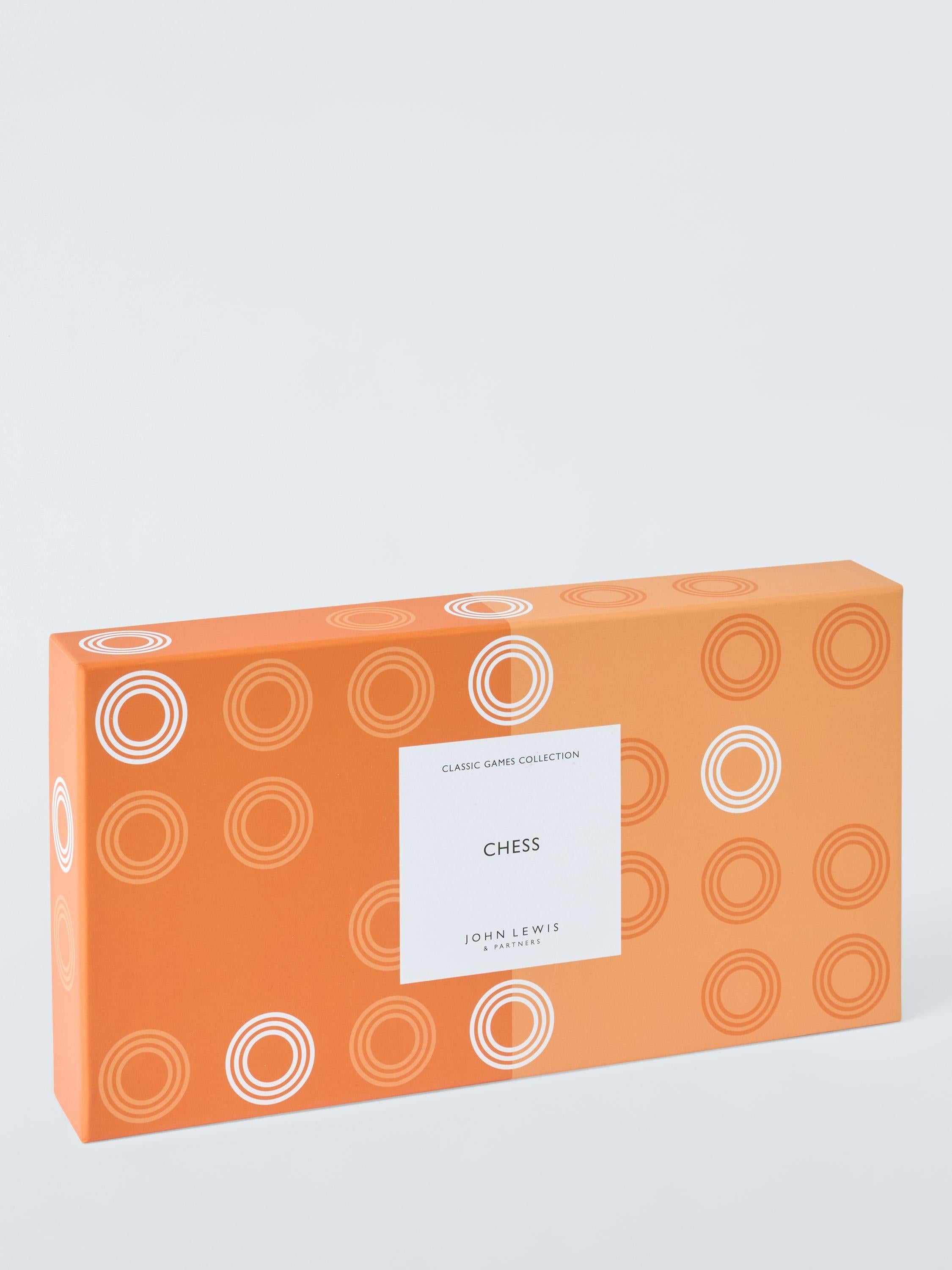 John Lewis wood folding chess set, imported from the UK