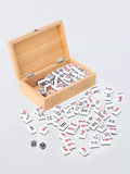 John Lewis wood mah jong set in beech box, UK version