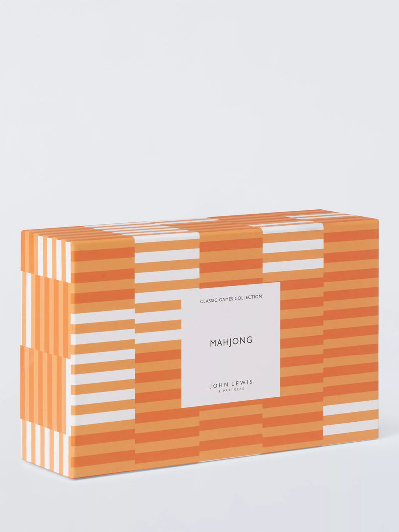 John Lewis wood mah jong set in beech box, UK version