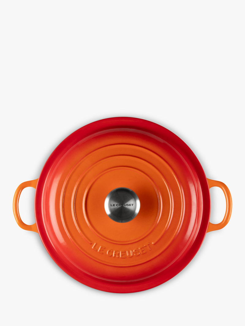 Le Creuset Cast Iron Signature Shallow Casserole 22cm, UK version