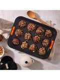Le Creuset carbon steel non-stick mini muffin tray 12 cup, UK version