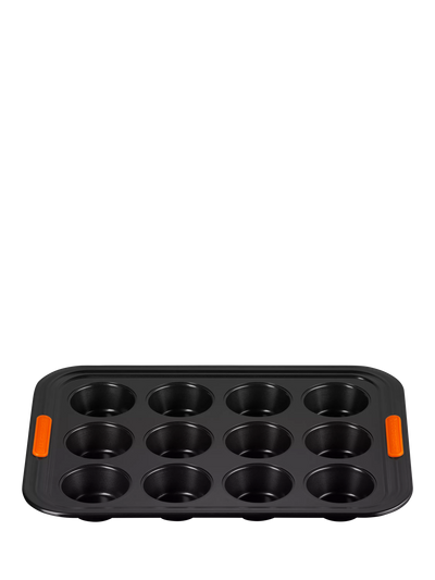 John Lewis Carbon Steel Toughened Non-Stick Muffin Tray 12 Cup- Buy online at McGrocer