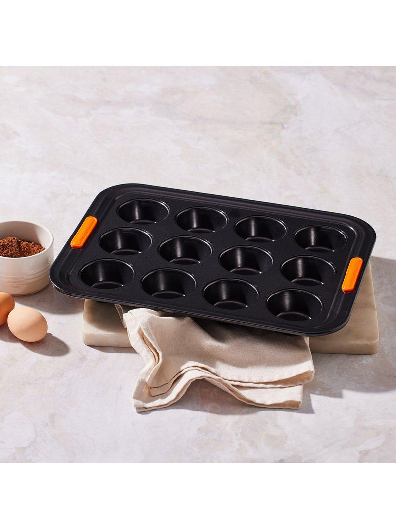 Le Creuset carbon steel toughened non-stick muffin tray 12 cup, UK version