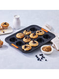 Le Creuset carbon steel toughened non-stick muffin tray 12 cup, UK version