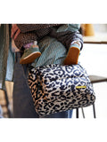 BabaBing compact changing bag with leopard print design - British product