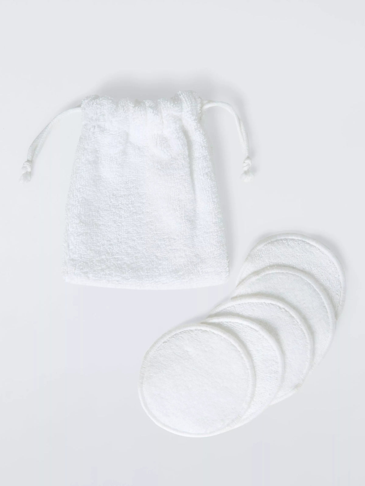 John Lewis organic cotton face pads 5-pack white (British brand)