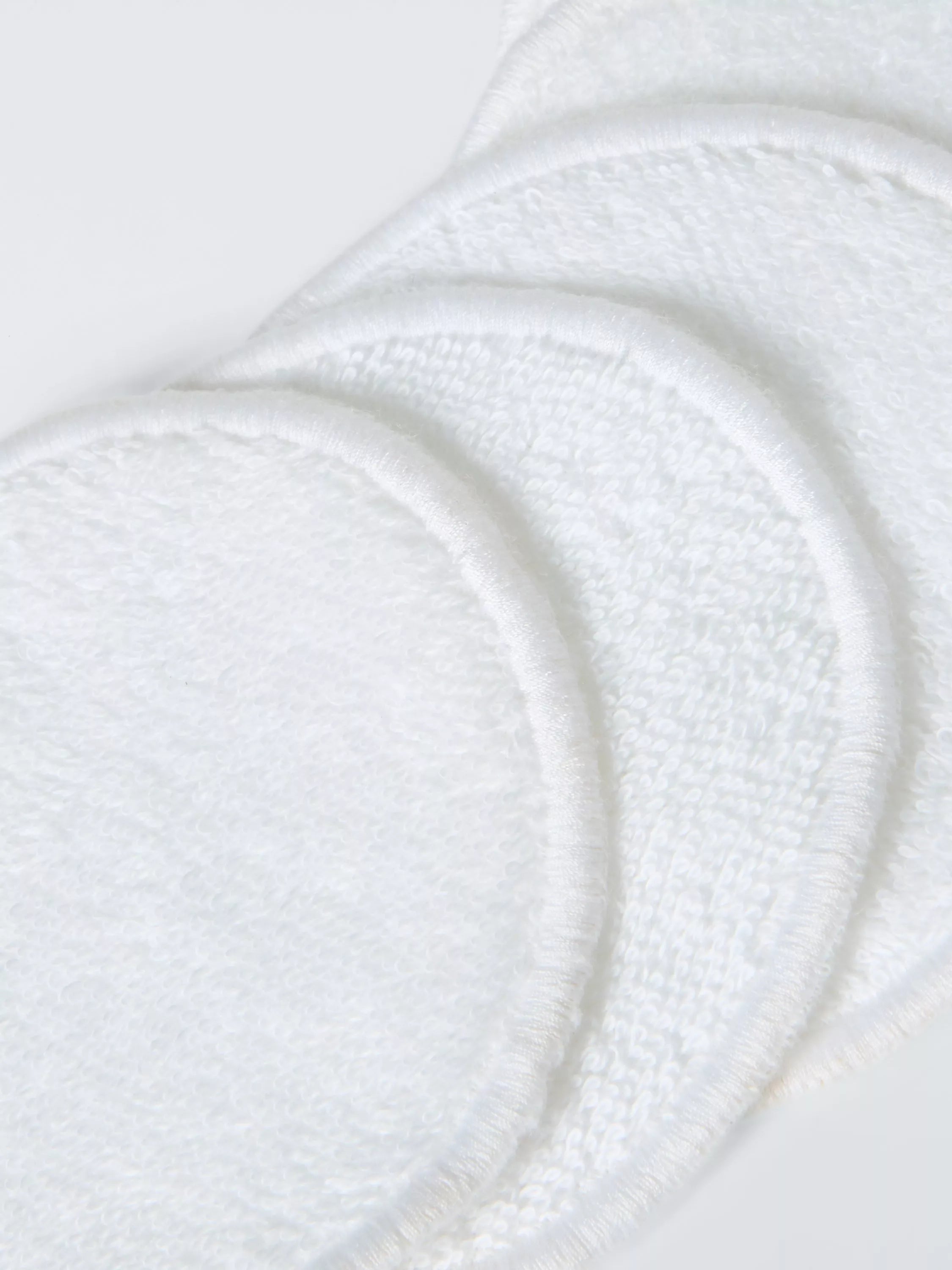 John Lewis organic cotton face pads 5-pack white (British brand)