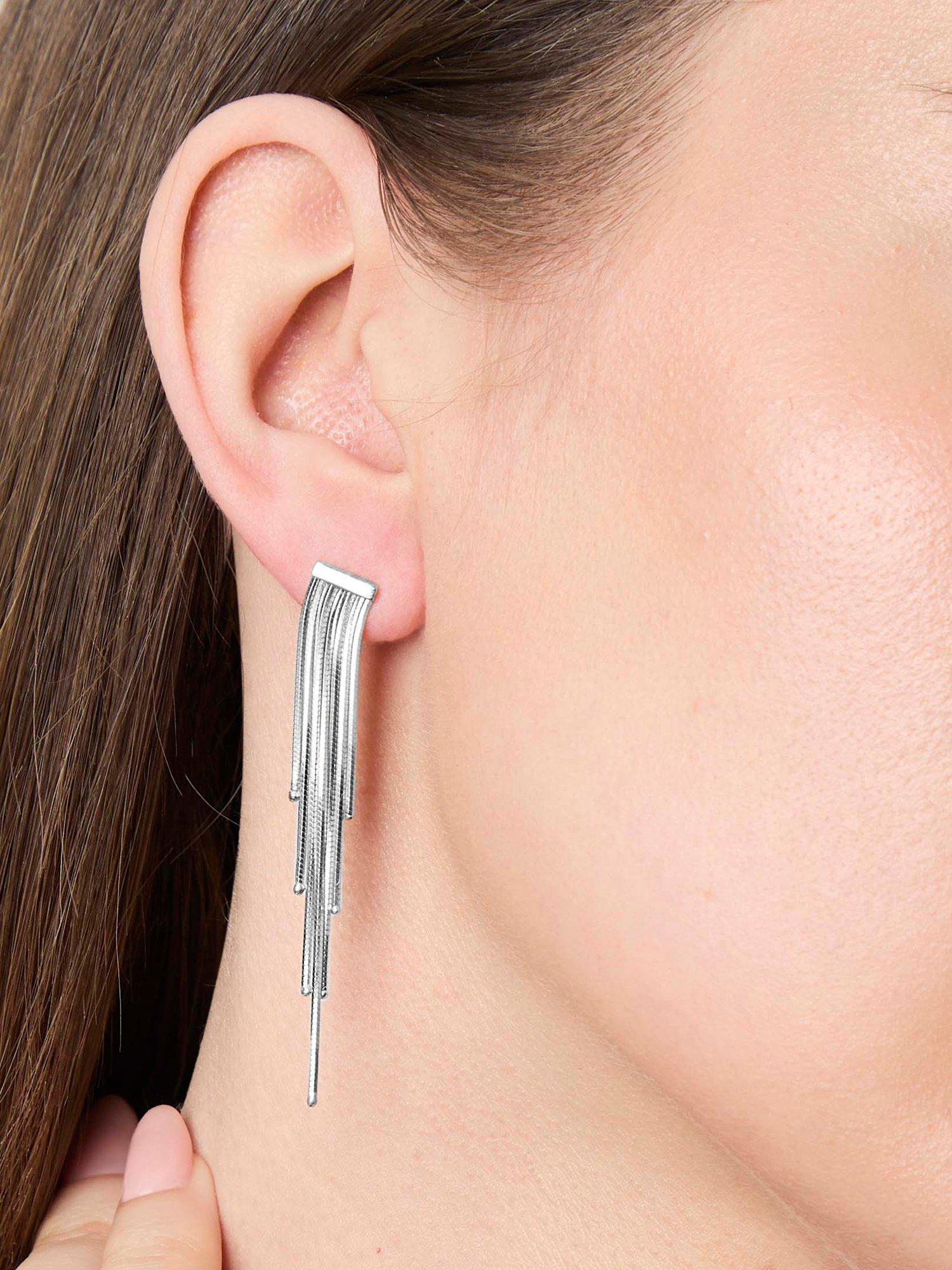Jools by Jenny Brown beaded drop earrings 7cm, imported from the UK
