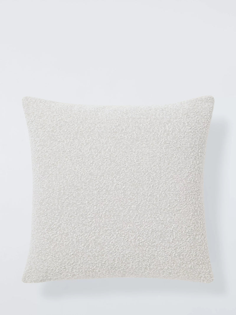John Lewis square boucle fabric cushion for sofas and armchairs, UK version