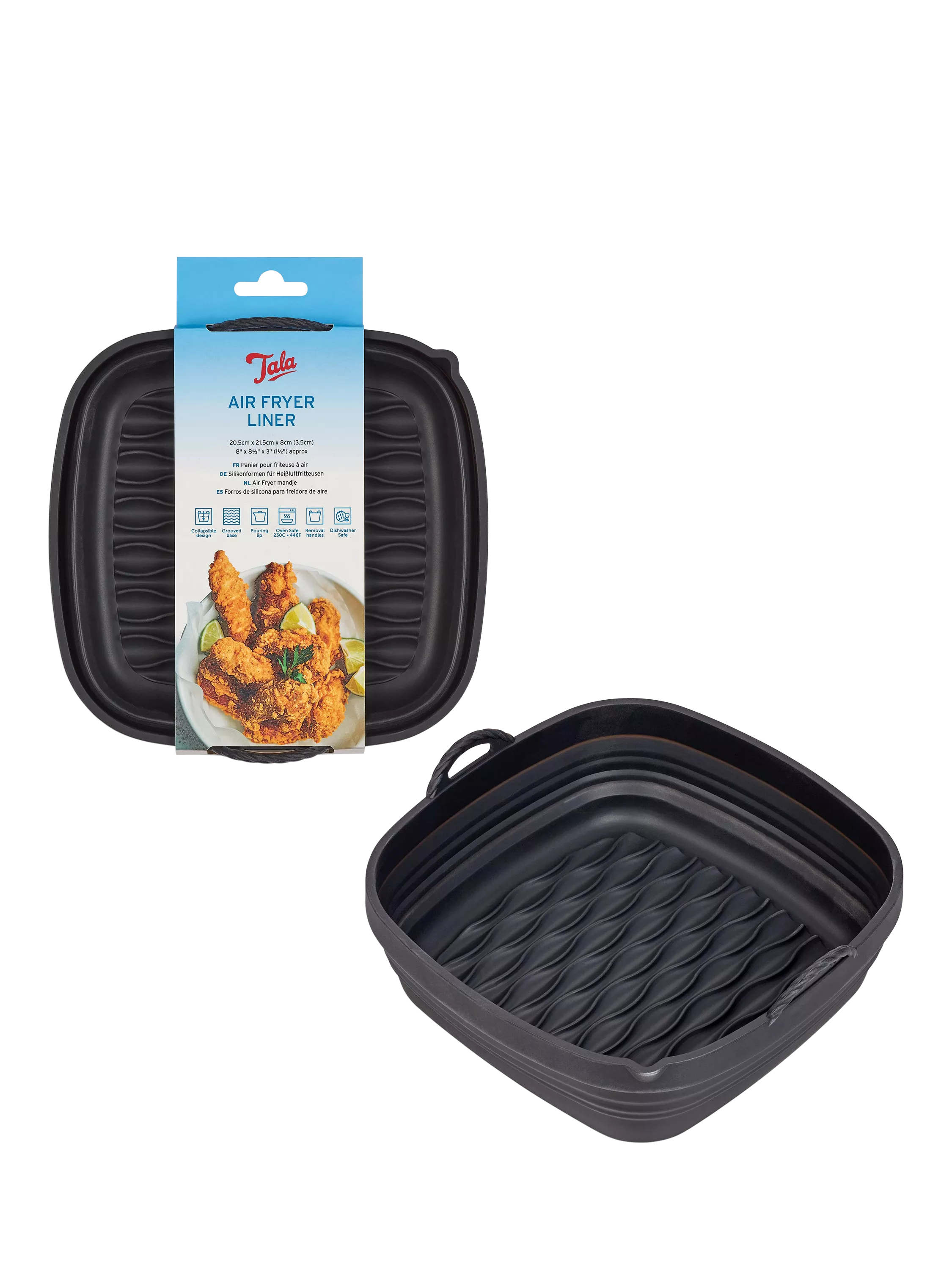 Tala collapsible silicone air fryer liner 22cm, imported from the UK