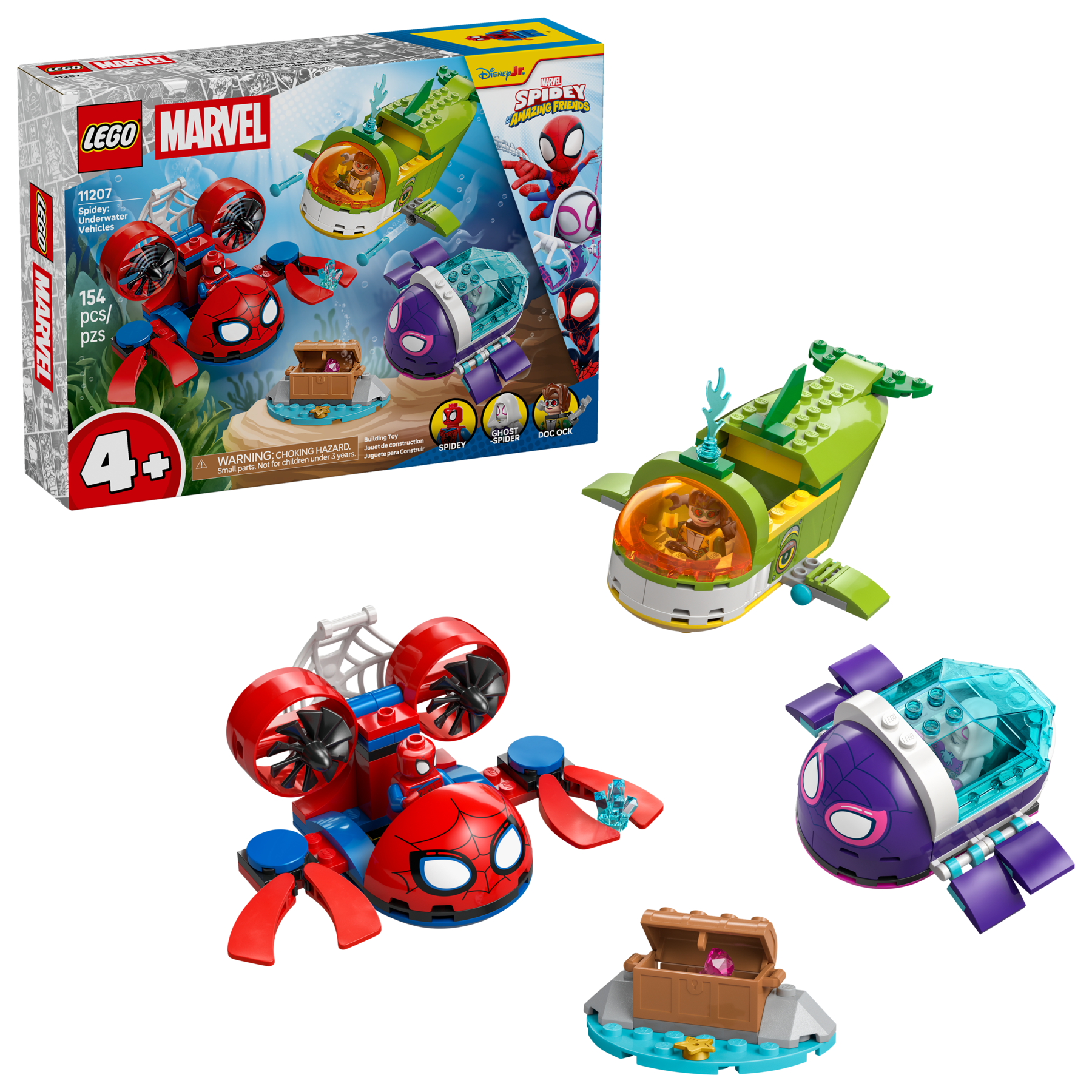 LEGO Marvel Spidey underwater vehicles building set - British product