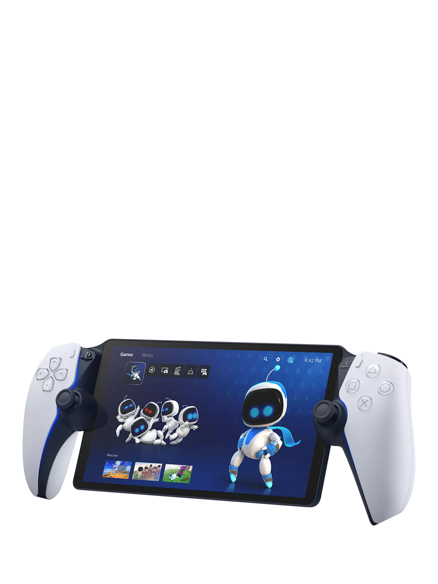 PlayStation remote gaming player with 8-inch screen for PS5, imported from the UK