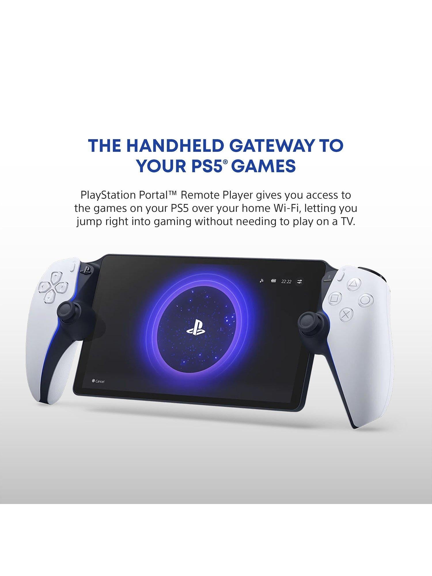 PlayStation remote gaming player with 8-inch screen for PS5, imported from the UK