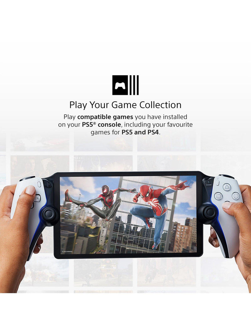 PlayStation remote gaming player with 8-inch screen for PS5, imported from the UK