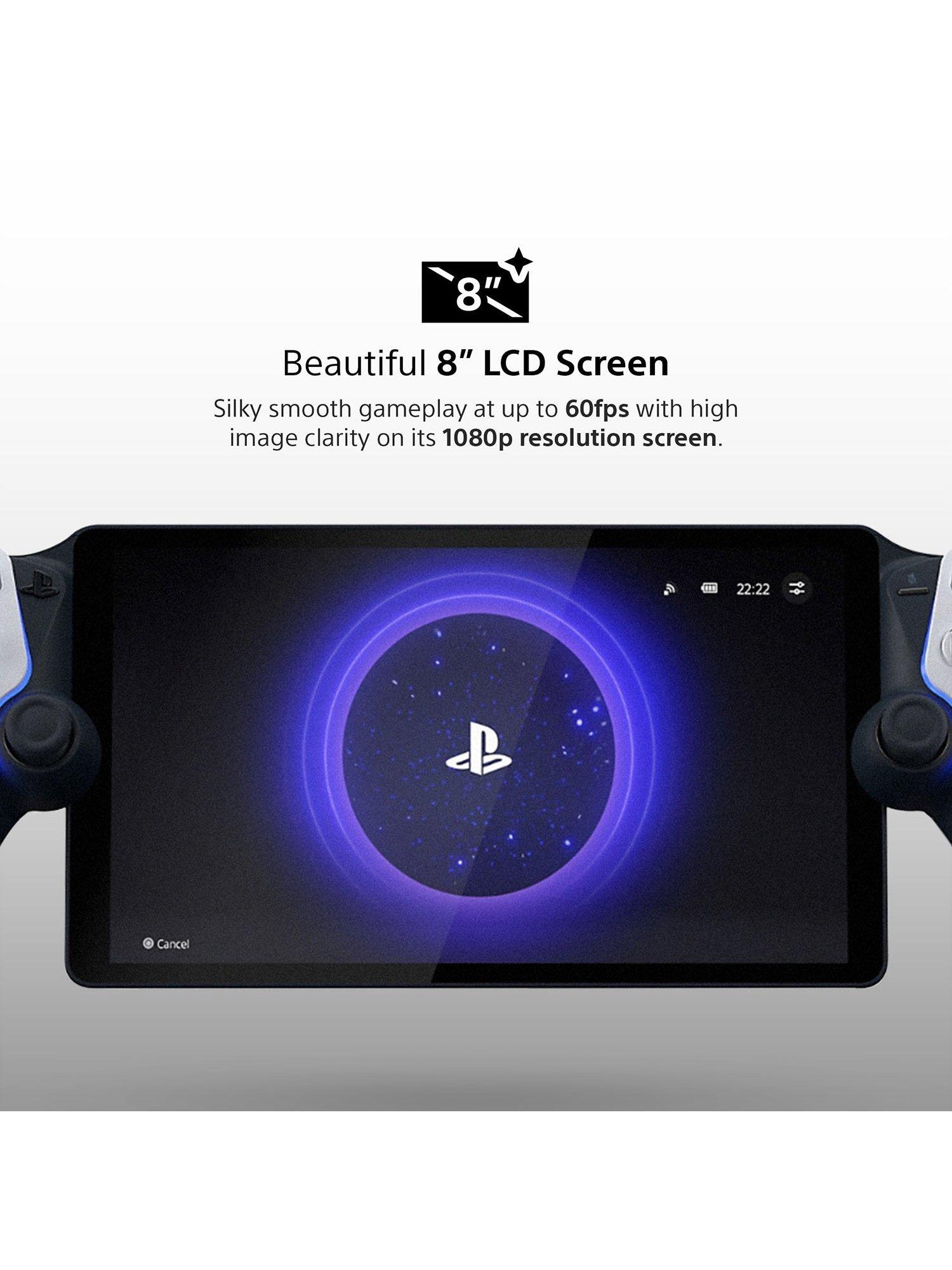 PlayStation remote gaming player with 8-inch screen for PS5, imported from the UK