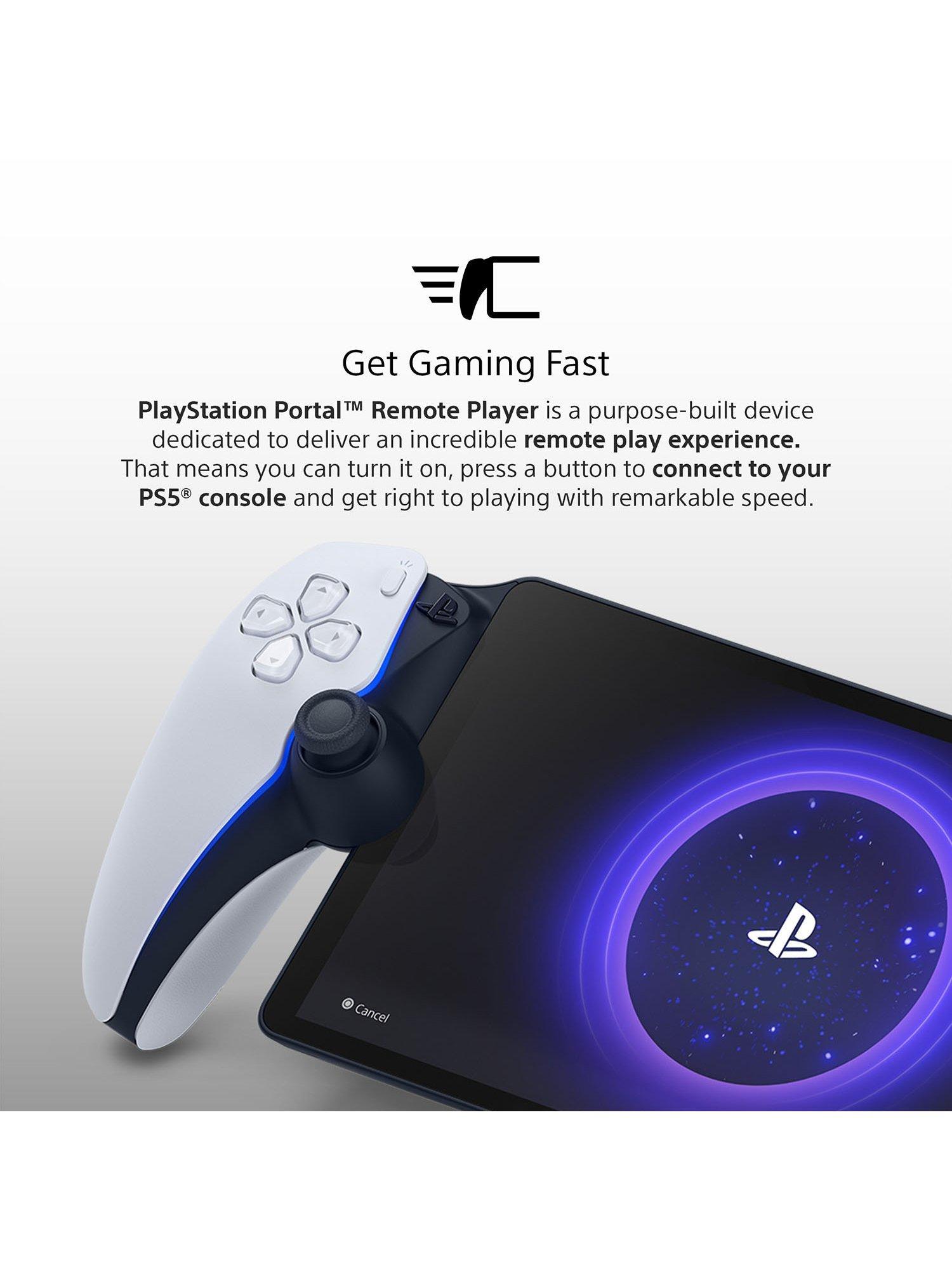PlayStation remote gaming player with 8-inch screen for PS5, imported from the UK