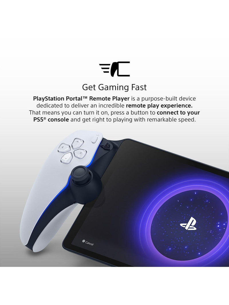 PlayStation remote gaming player with 8-inch screen for PS5, imported from the UK