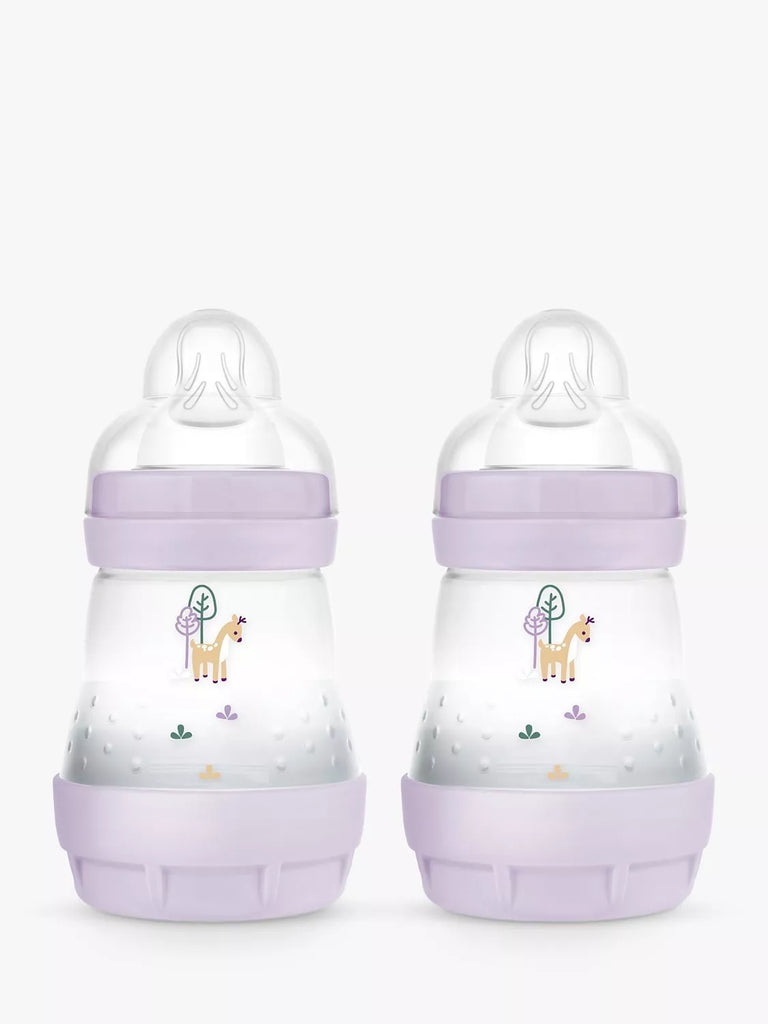 MAM Easy Start Anti-Colic Baby Bottle, Pack of 2, 160ml, Pink