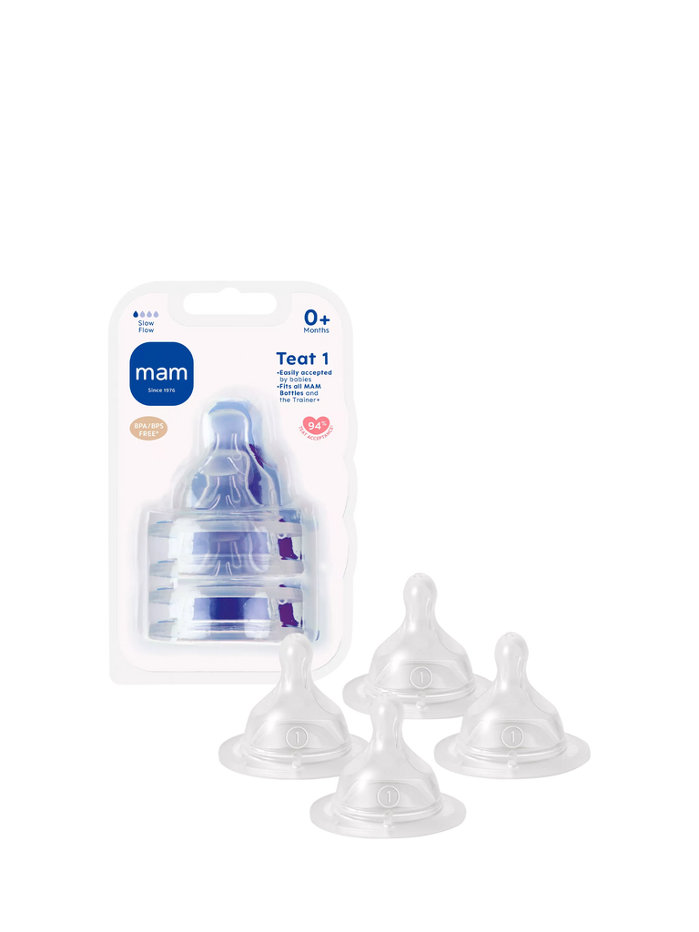 MAM Skinsoft Slow Flow Teat, Pack of 4