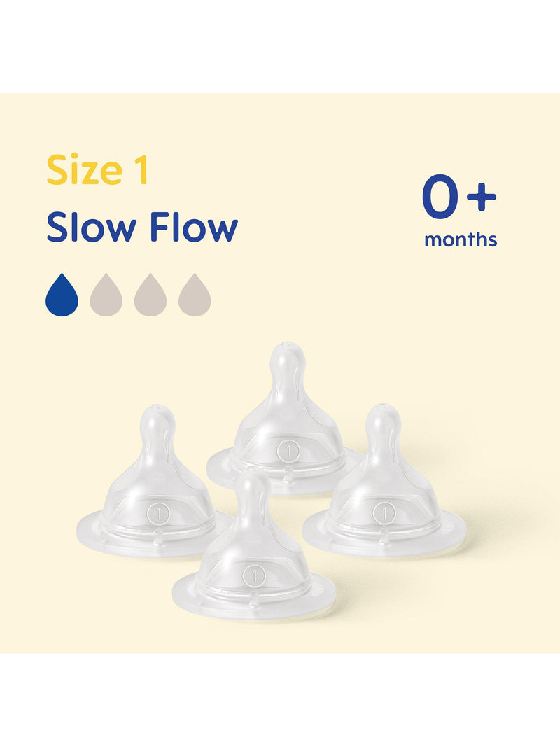 MAM Skinsoft Slow Flow Teat pack of 4, UK version