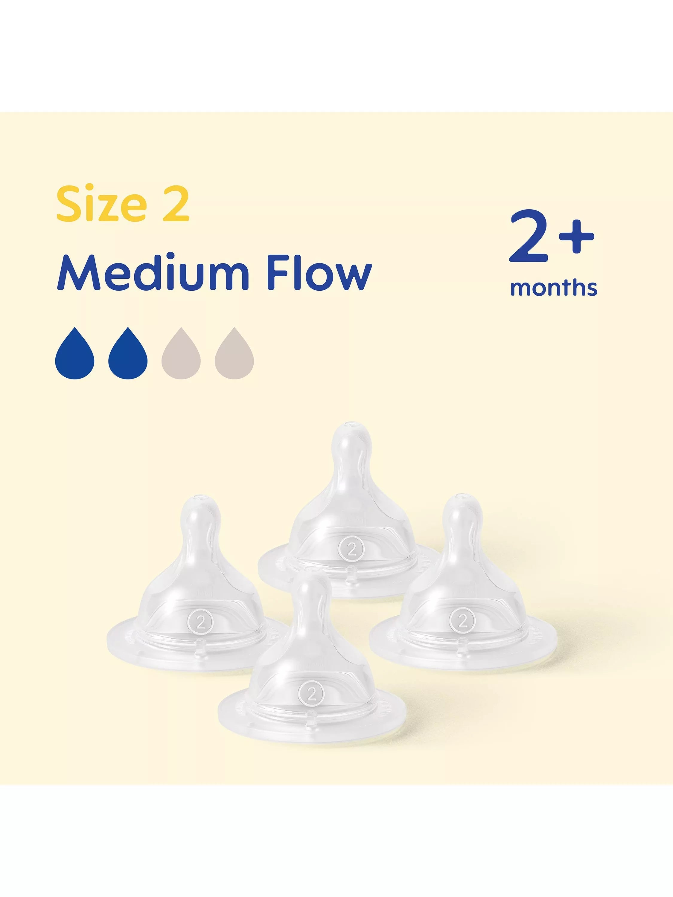 MAM skinsoft medium flow teat pack of 4, imported from the UK