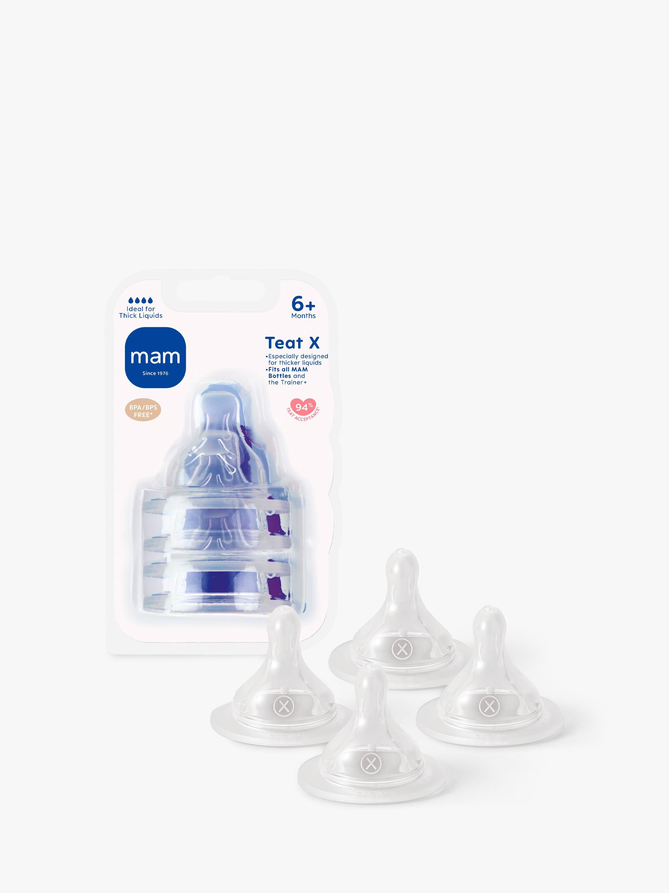 MAM Skinsoft Cross Cut Teat pack of 4, imported from the UK