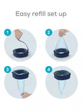 Angelcare Octagonal XL nappy bin refills pack of 3 - British product