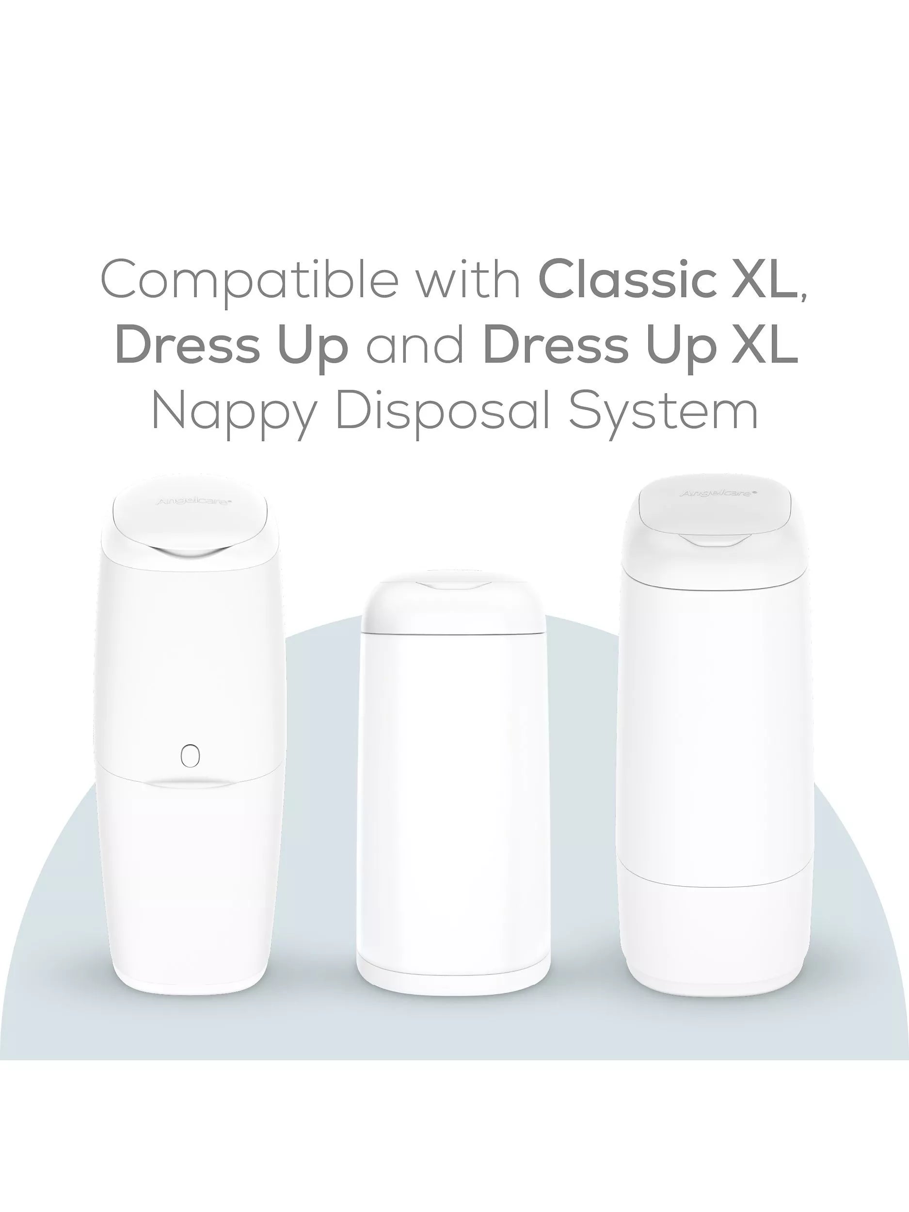 Angelcare Octagonal XL nappy bin refills pack of 3 - British product