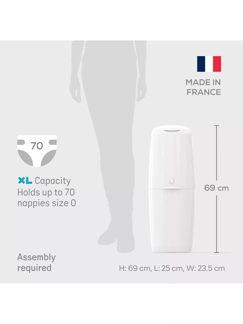 Angelcare Classic XL nappy bin and refill bundle - British product