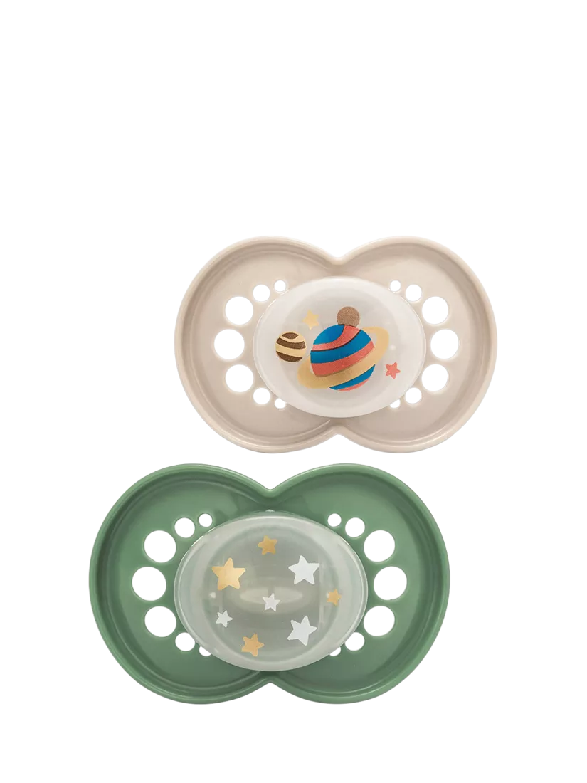 MAM Night Glow soother pack of 2 for 6-18 months - British product