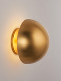 John Lewis mushroom rechargeable wall light brass effect (British brand)