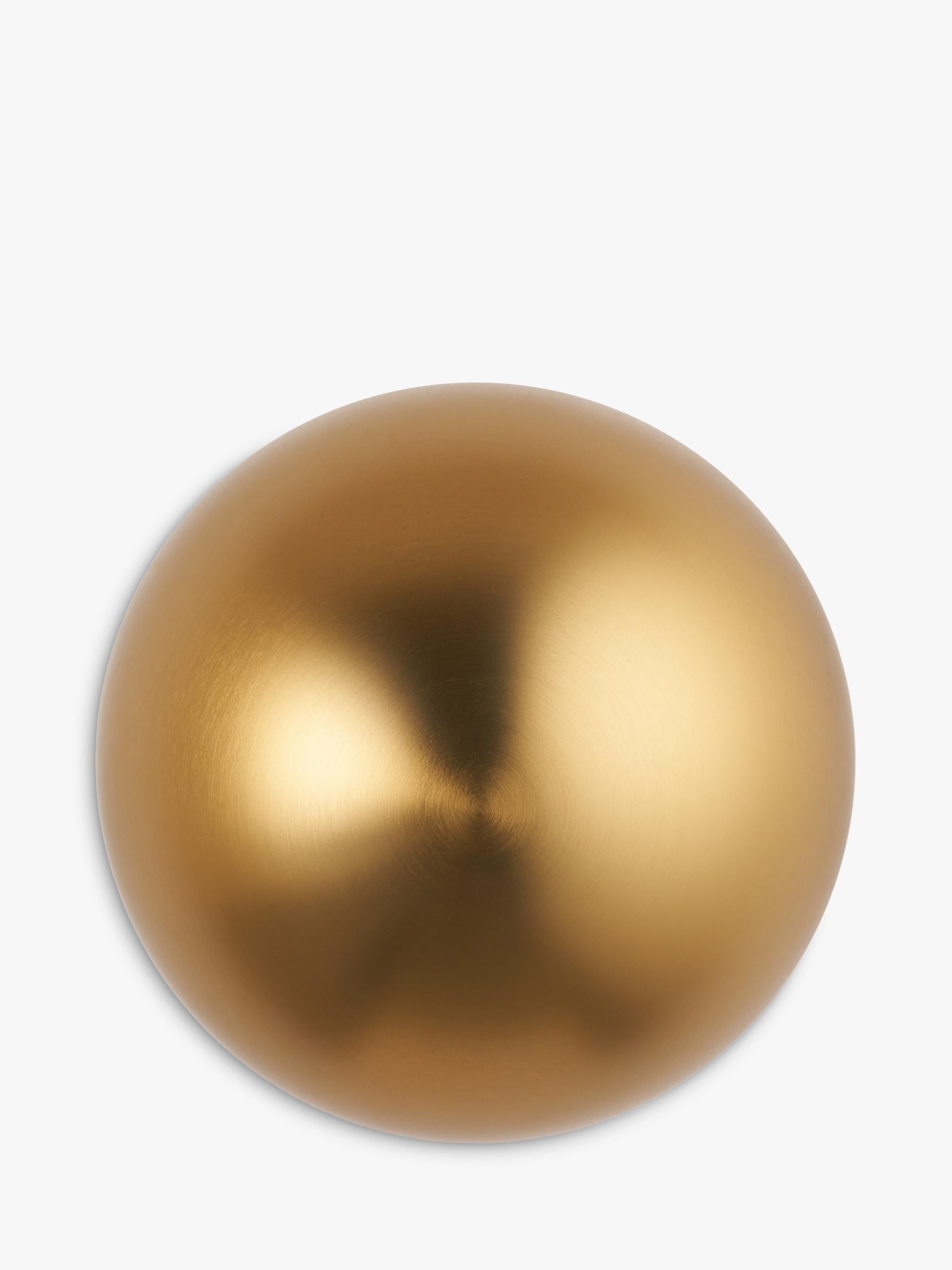 John Lewis mushroom rechargeable wall light brass effect (British brand)