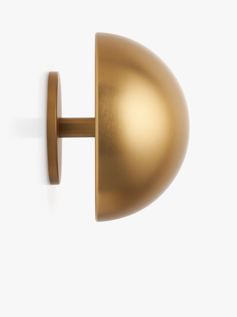 John Lewis mushroom rechargeable wall light brass effect (British brand)